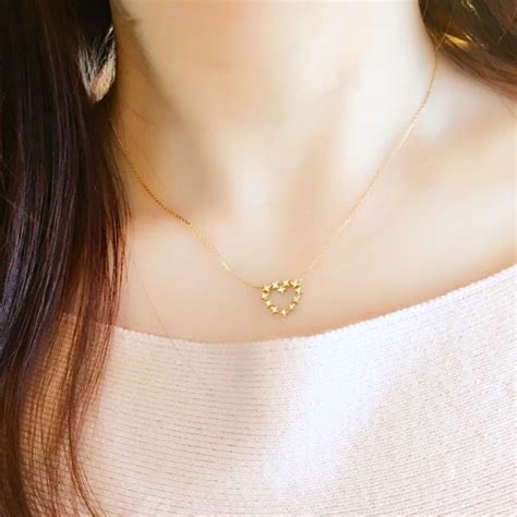 AHKAH Diamond 18k Gold Heart Necklace - photo 3