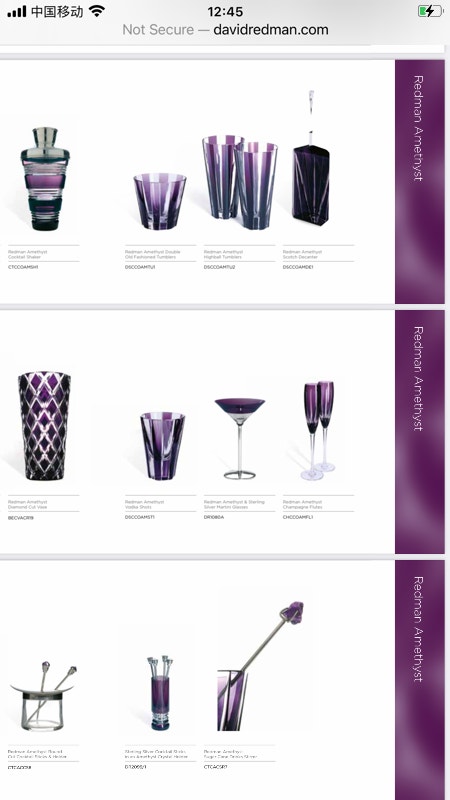 DAVID REDMAN Crystal Champagne Flutes - Amethyst Retail $300 - photo 4
