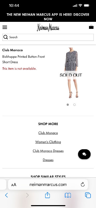 Women’s CLUB MONACO Bishuppe Printed Short Dress Size 0 - photo 2