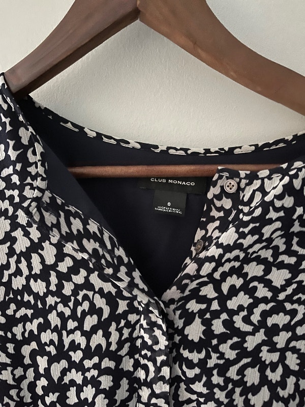 Women’s CLUB MONACO Bishuppe Printed Short Dress Size 0 - photo 4