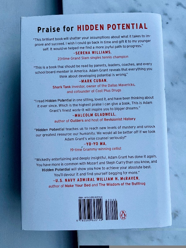 New Hardcover by Adam Grant Bestseller “Hidden Potential” - photo 2
