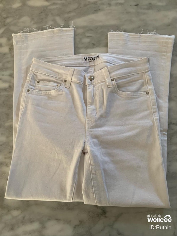 Women’s DEREK LAM 10 Crosby White Denim Jeans Size 26 - photo 3