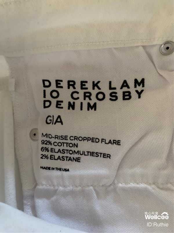 Women’s DEREK LAM 10 Crosby White Denim Jeans Size 26 - photo 4
