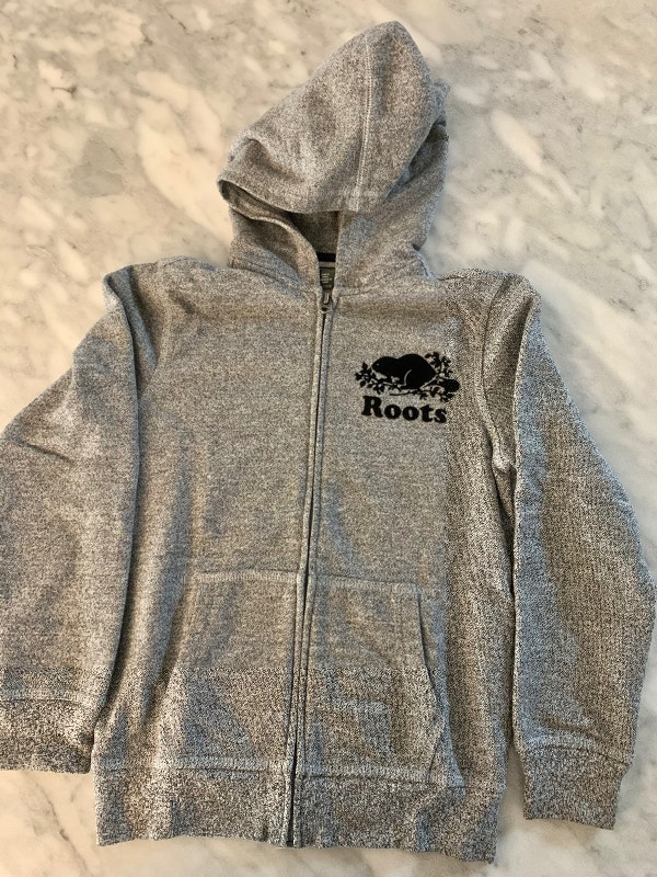 ROOTS Kids Unisex Salt and Pepper Hoodie Age 9-10 - photo 2