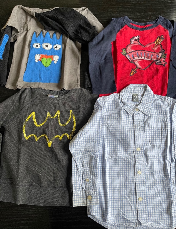 Boys Size 4 Years Bundle GAP ZARA Long Sleeve Tees Dress Shirt