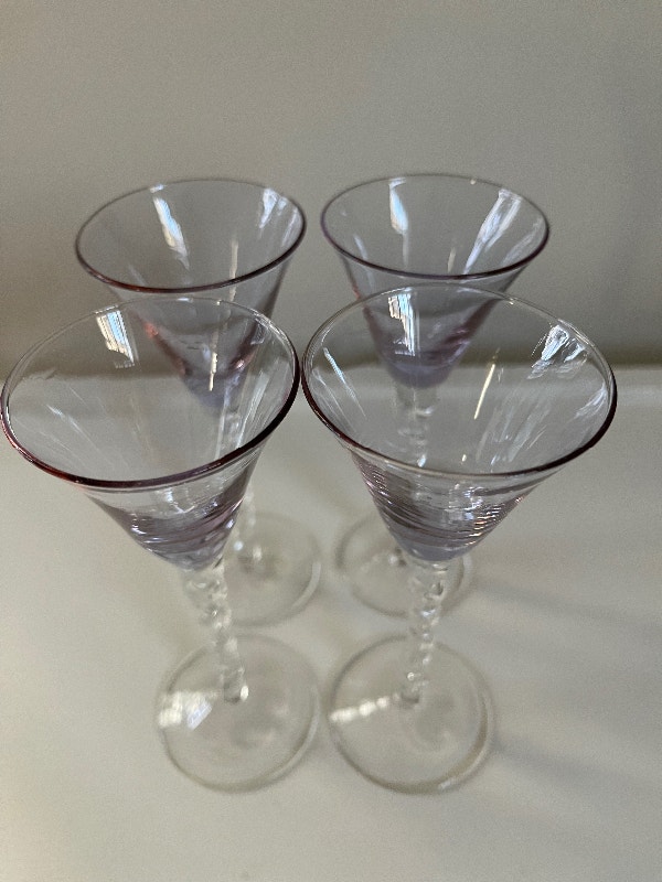 Liqueur Glasses Amethyst Coloured - photo 2