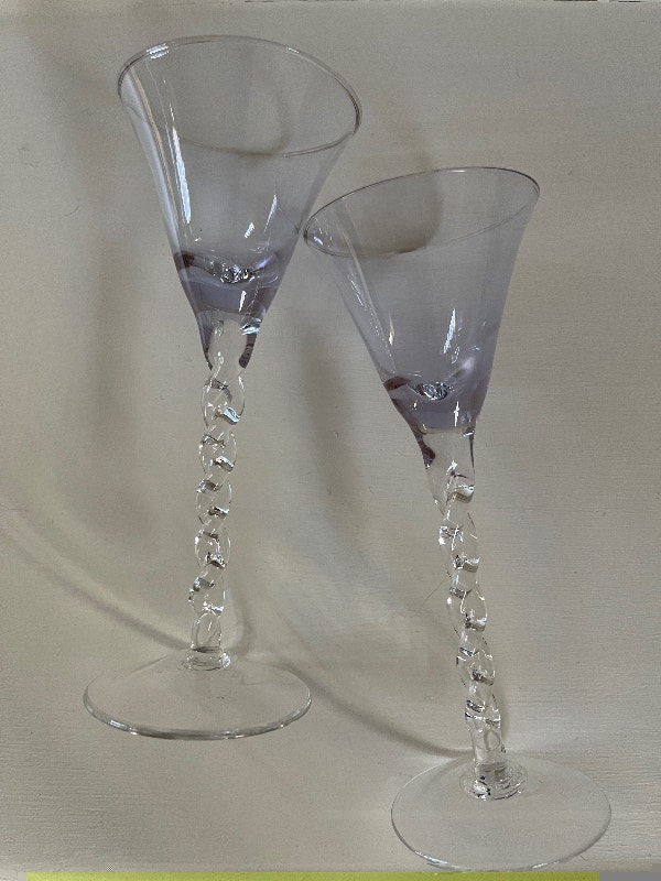 Liqueur Glasses Amethyst Coloured - photo 5