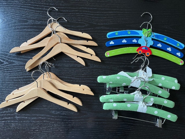 Kids Quality Clothing Hangers Set of 18