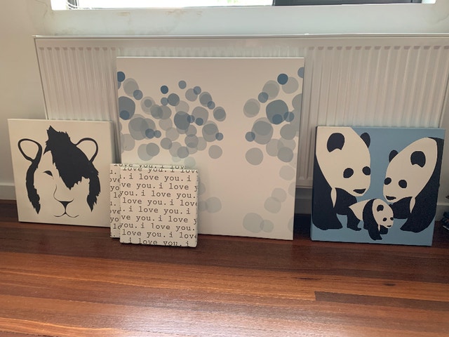 Fun Kids Stretched Canvas Art US Brand AVALISA