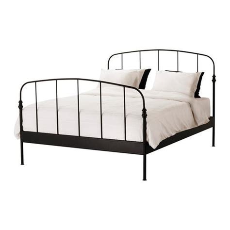 White Gold Metal Glass Bedside Table + Double Bed Frame - photo 4