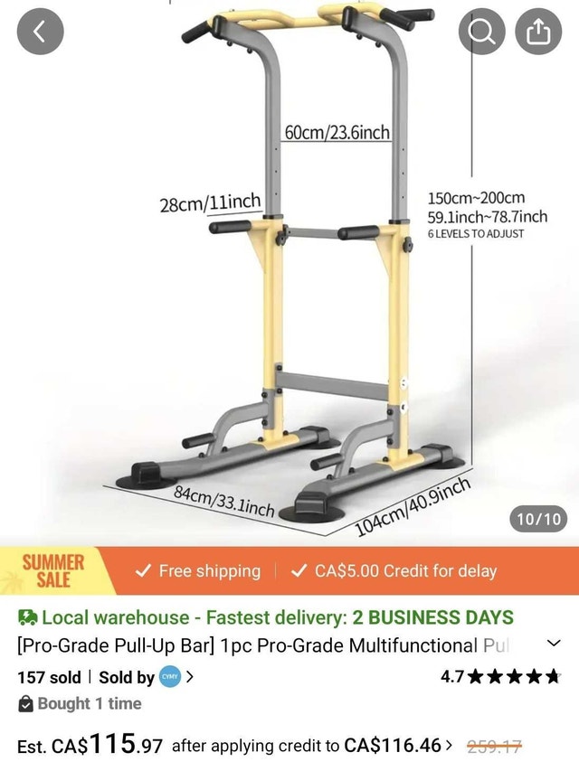 Pull Up Dip Station - photo 2