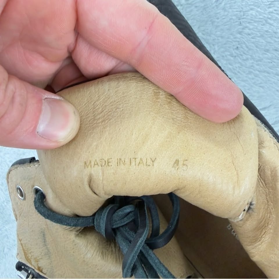 Wings and Horns Men's Classic Hi Top Leather Sneakers - Size 45 - photo 2