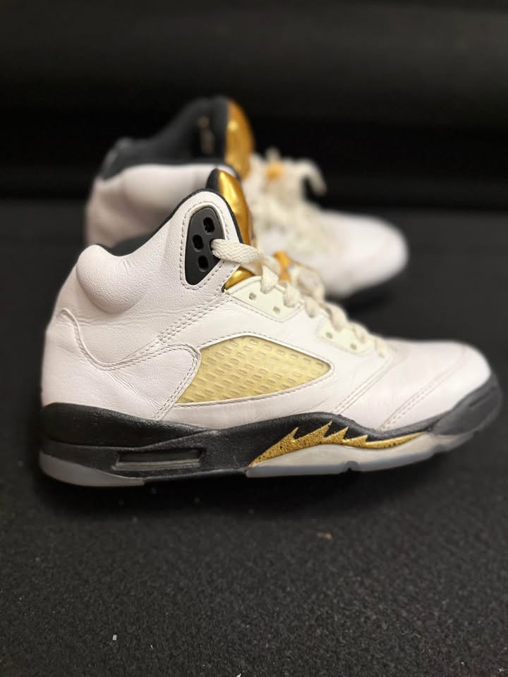 Air Jordan 5 Retro Olympic Gold Medal 6.5 Womens/5y - photo 2
