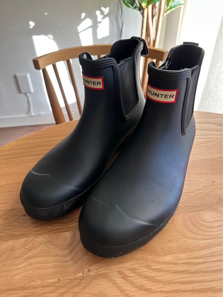 Hunter Classic Black Short Boots - Mens Size 11 - photo 3