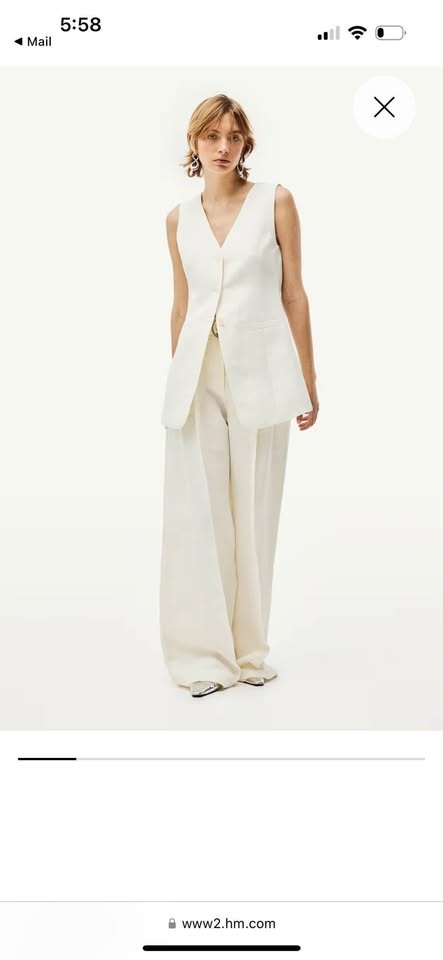 Linen-blend Suit Vest (NWT) - photo 2