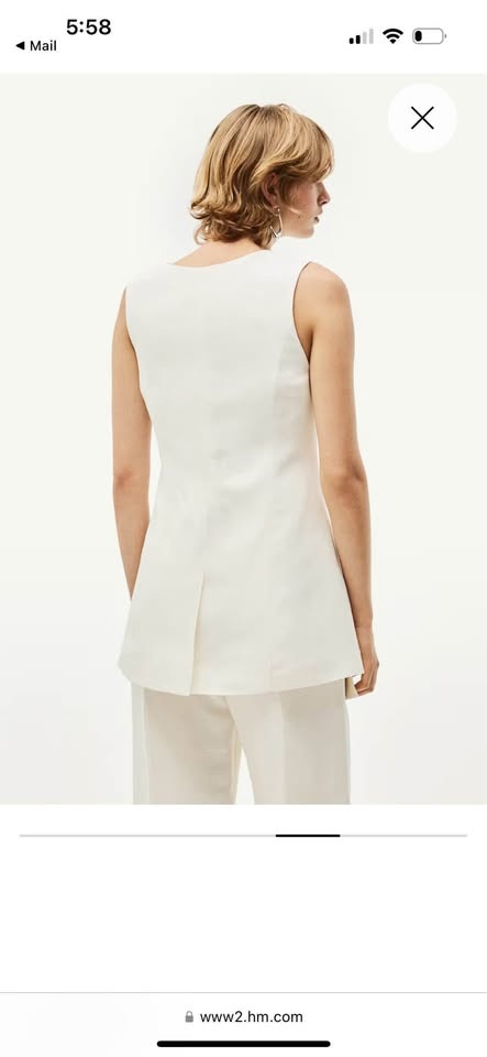 Linen-blend Suit Vest (NWT) - photo 3