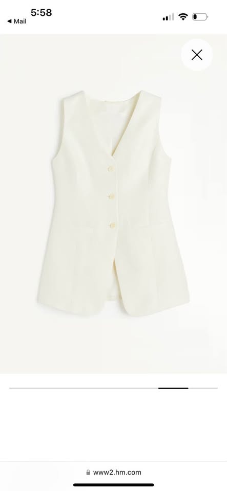 Linen-blend Suit Vest (NWT) - photo 4