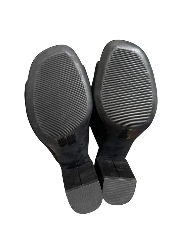 Black Mule Block Heels - photo 3