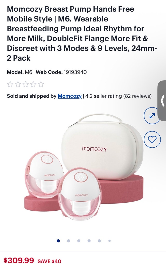Brand New Momcozy M6 Wearable Breast Pump (Sealed)