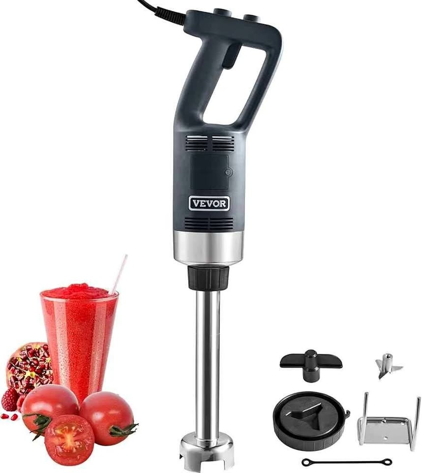 VEVOR Commercial Immersion Blender, 750W 12" Heavy Duty Hand Mix
