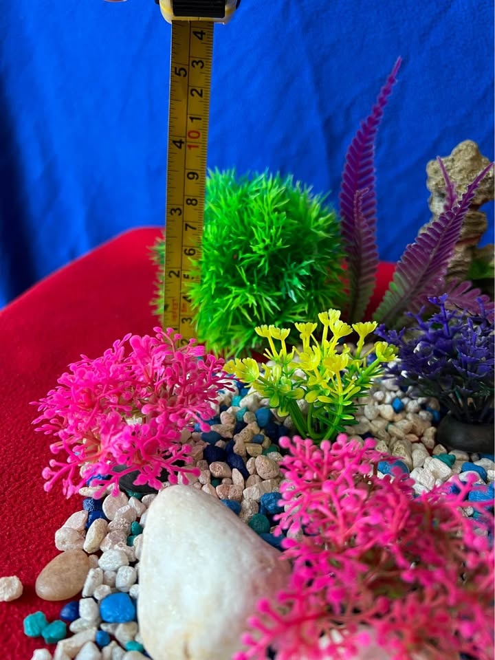Aquarium Decoration Set - Artificial Plants & Cave - photo 3