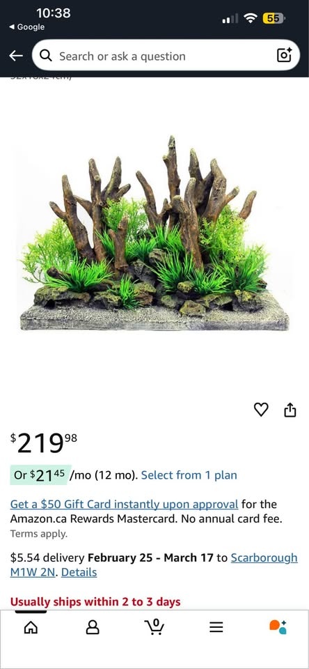 Aquarium Decorations: Resin Stone, Wood, Grass, Big Tree Set - photo 3