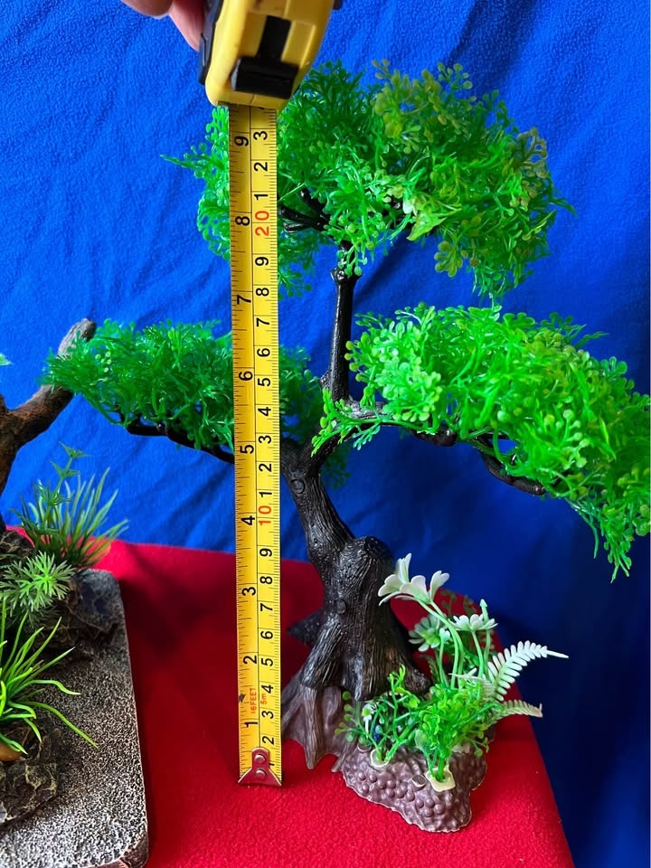 Aquarium Decorations: Resin Stone, Wood, Grass, Big Tree Set - photo 5