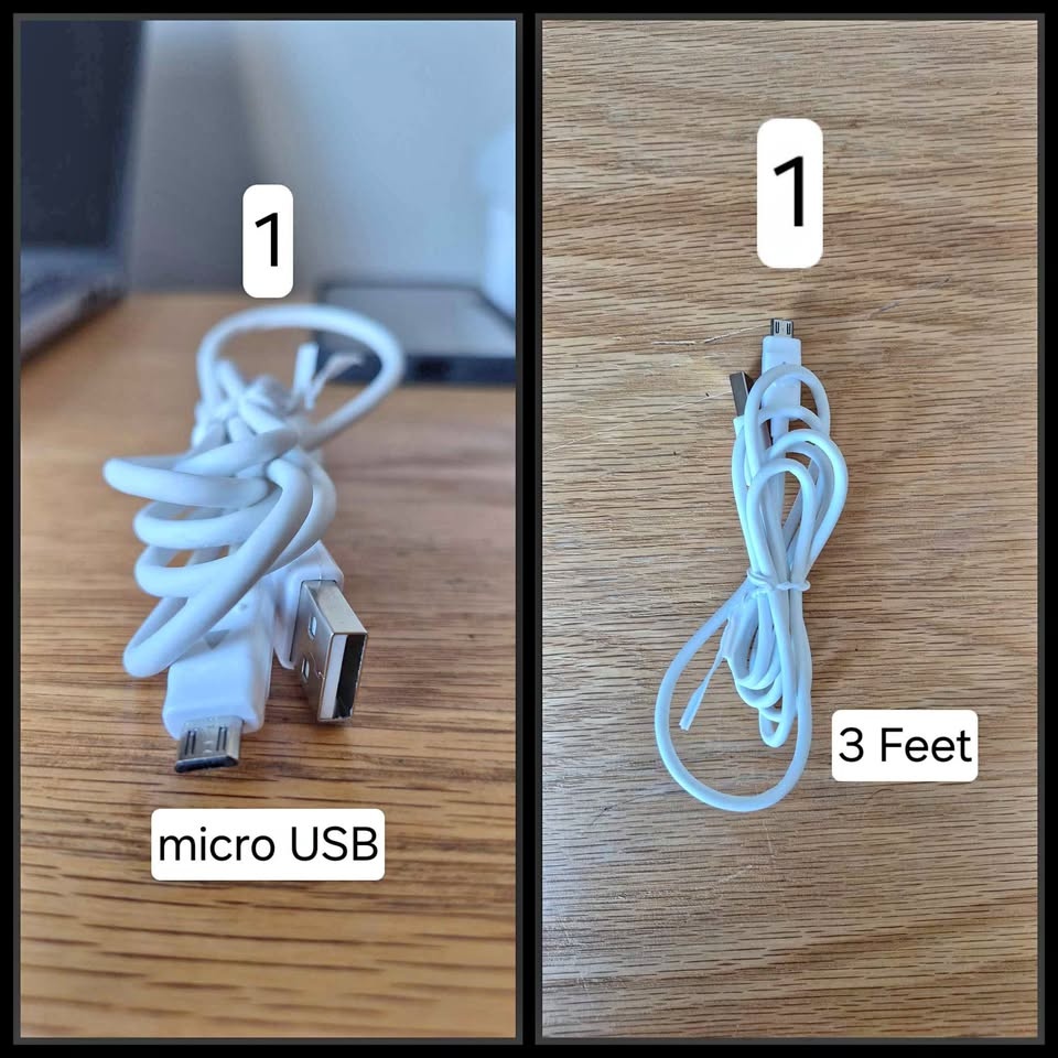Charging Cables - Apple Lightning, Micro USB, Type-C