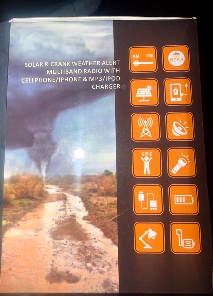 Emergency Solar Crank Weather Radio – Never Used - photo 2
