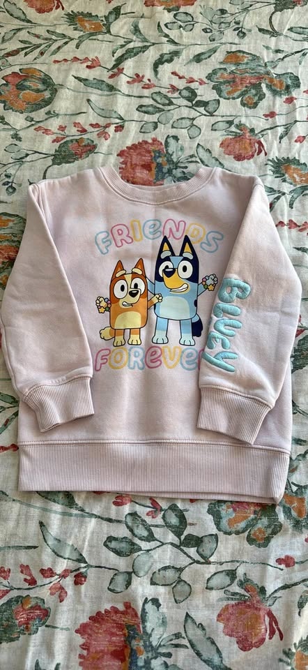 Bluey & Bingo Pink Friends Forever Sweatshirt 4T