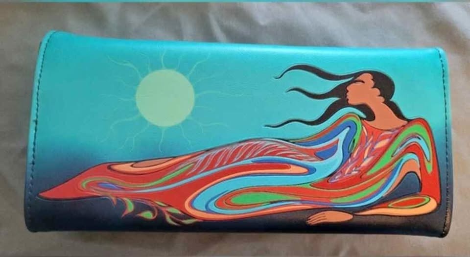 Stunning “Mother Earth” Wallet by Sioux Artist Maxine Noel