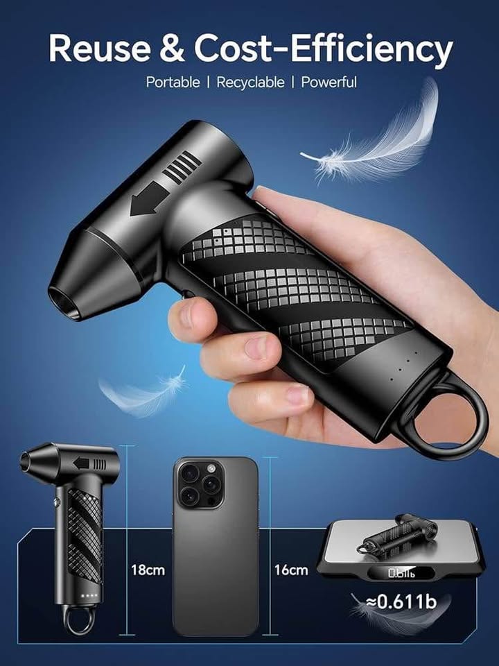 Compressed Air Duster, 180000RPM, 3 Speed, LED - photo 5