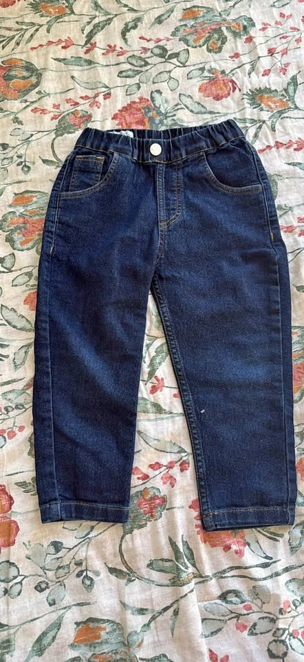 Baby dark blue denim jeans