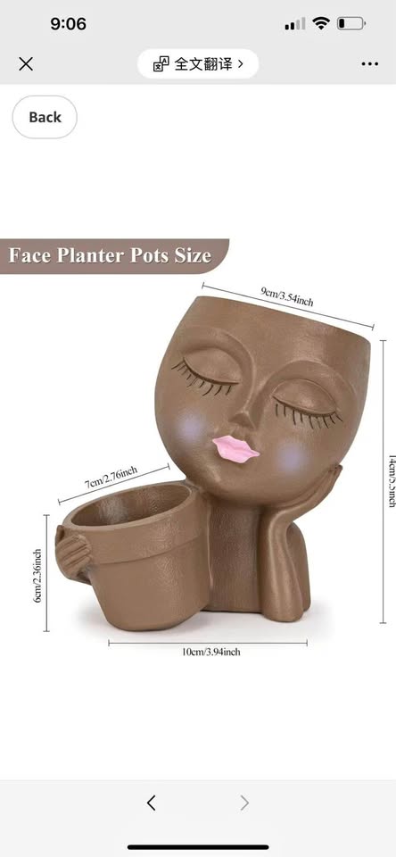Face plant pots