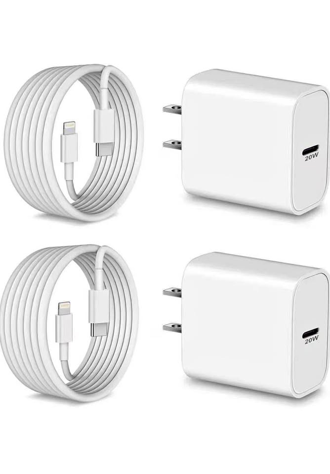 20W 2 adapter 10 FT 2 cable type C to lighting MFI certified