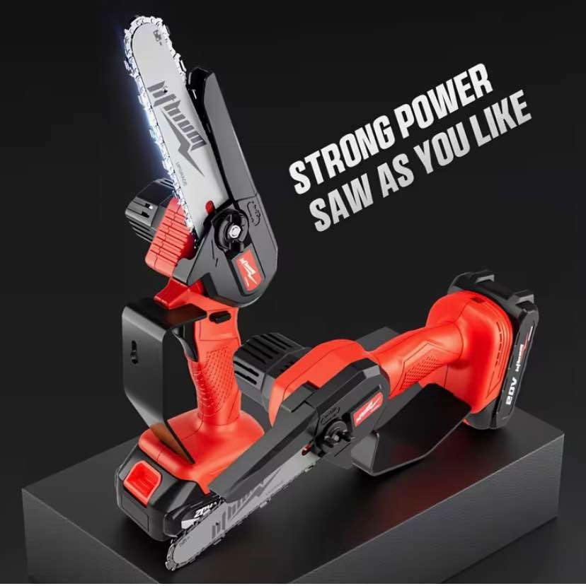 Electric Chainsaw with 2 Batteries and Tool Box - photo 4