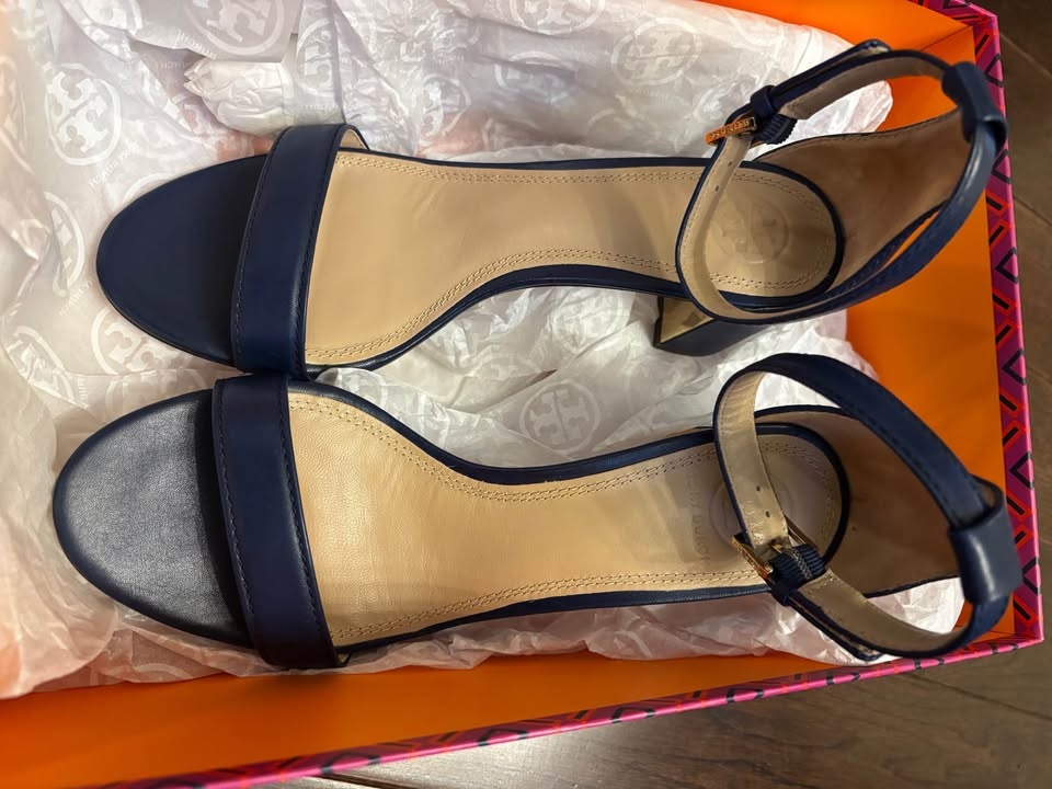 Tory Burch NEW in box Navy Cecile 55mm Sandal (size 6.5) - photo 2