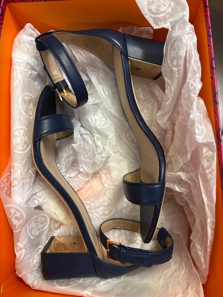 Tory Burch NEW in box Navy Cecile 55mm Sandal (size 6.5) - photo 3