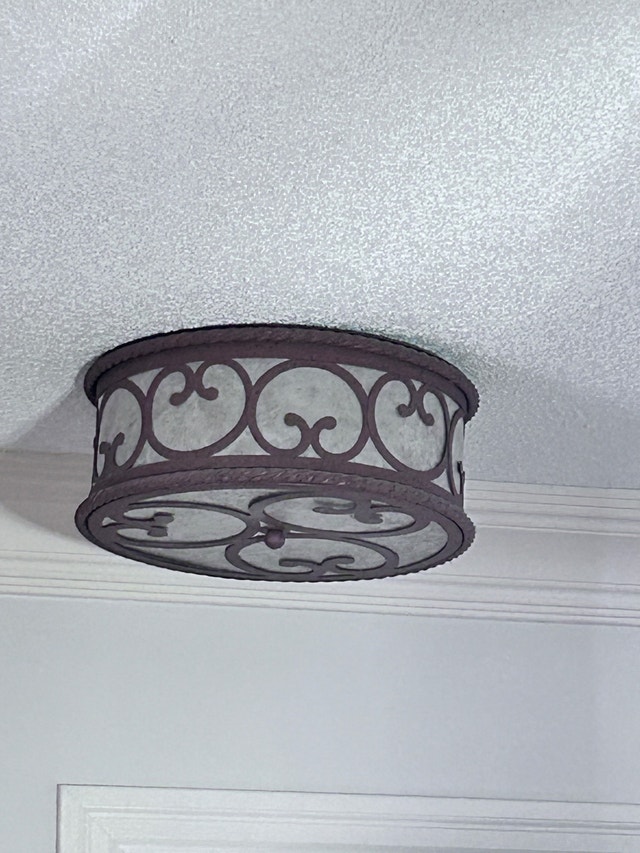 Farmhouse Rustic Flush Mount Ceiling Light Fixture 17” - photo 2