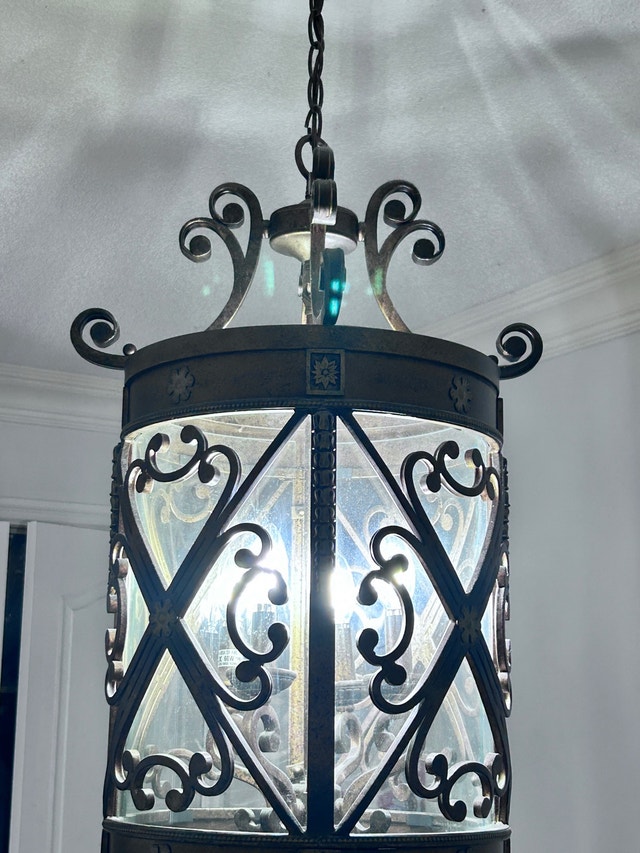 Rustic chandelier 13” diameter, 24” high - photo 2