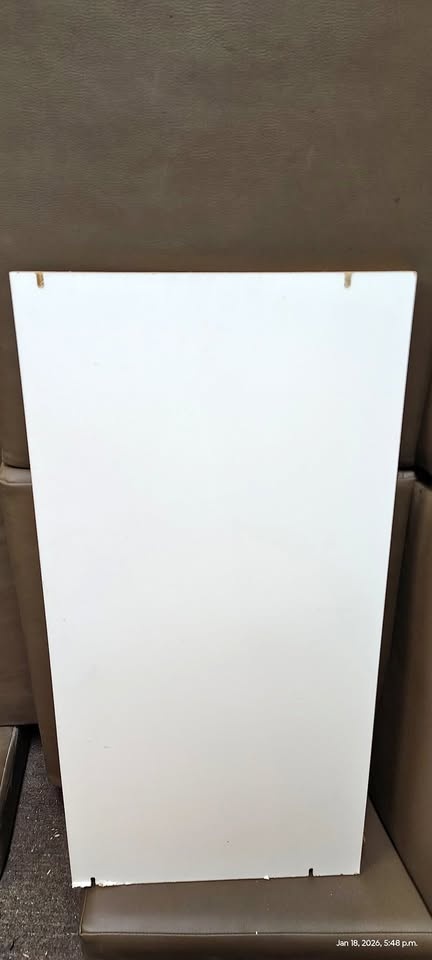 White MDF Shelf Board - 30" x 15" x 1 1/4" Thick