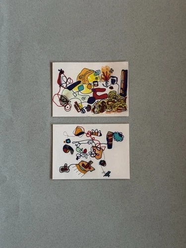 ACEO Original Art Card 2.5in x 3.5in - Abstract - photo 2