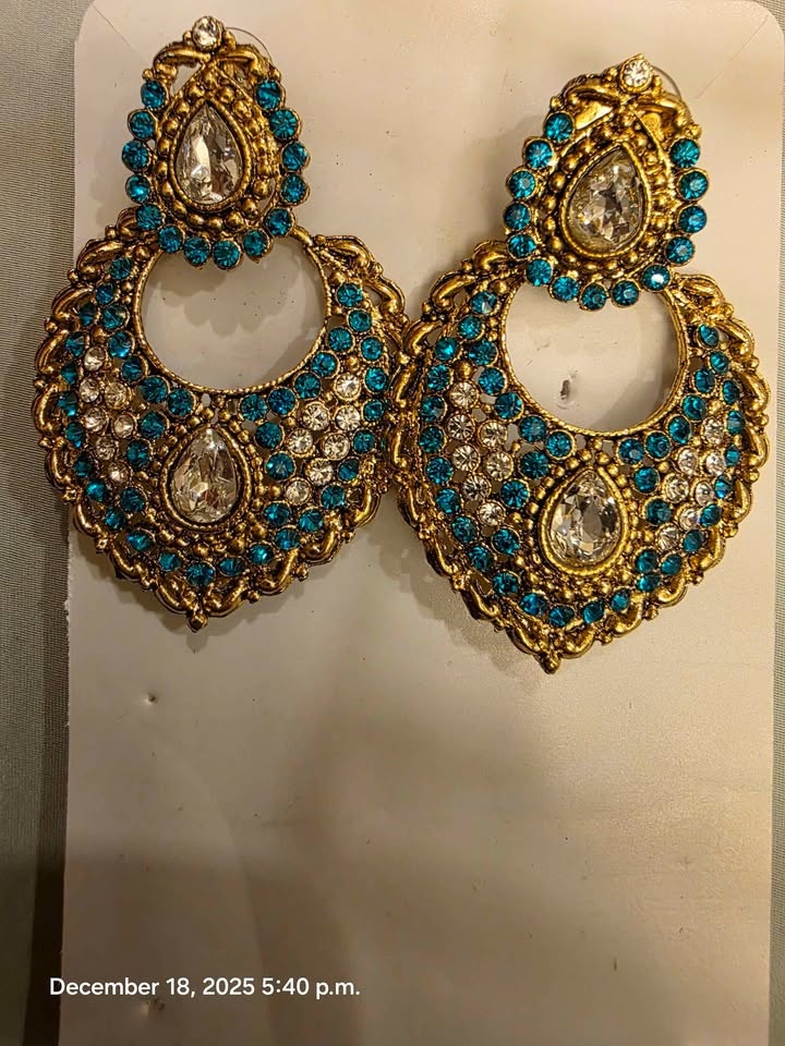 Gold plated earrings - photo 2