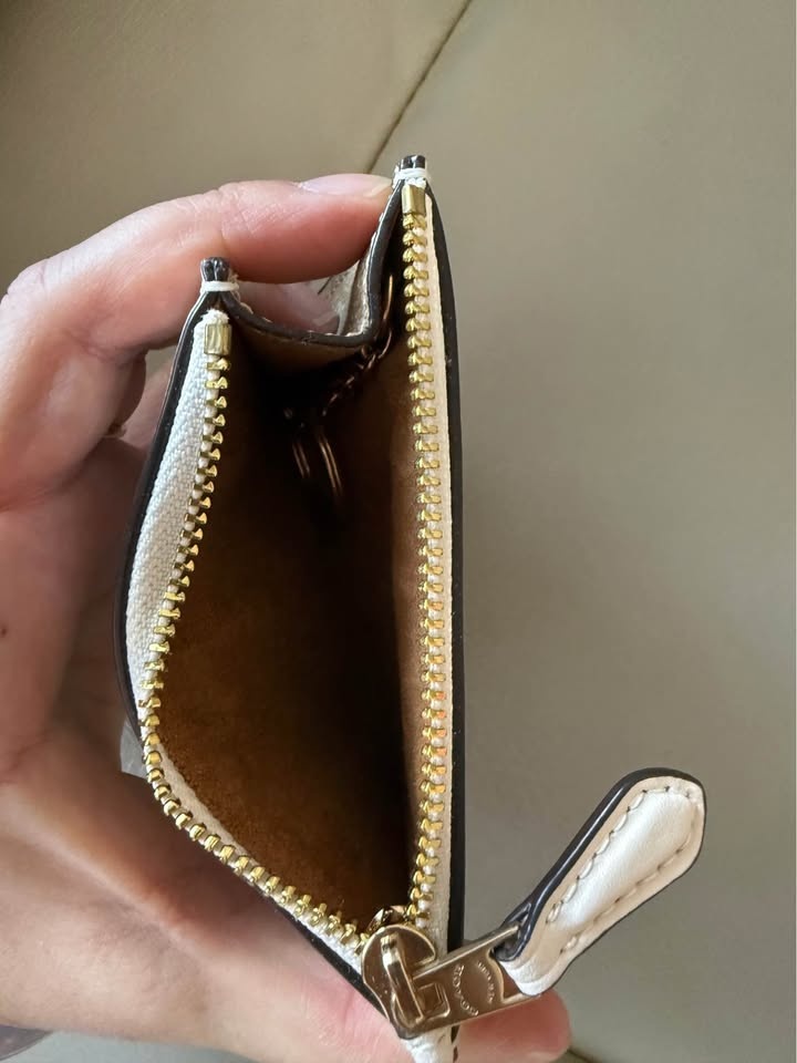 Coach Signature Card Holder Keychain Coin Pouch - photo 3
