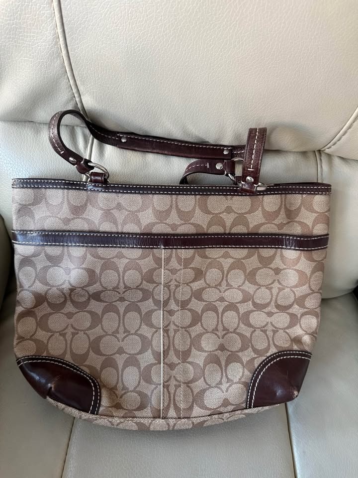 Coach Signature Striped Tote Bag - photo 3