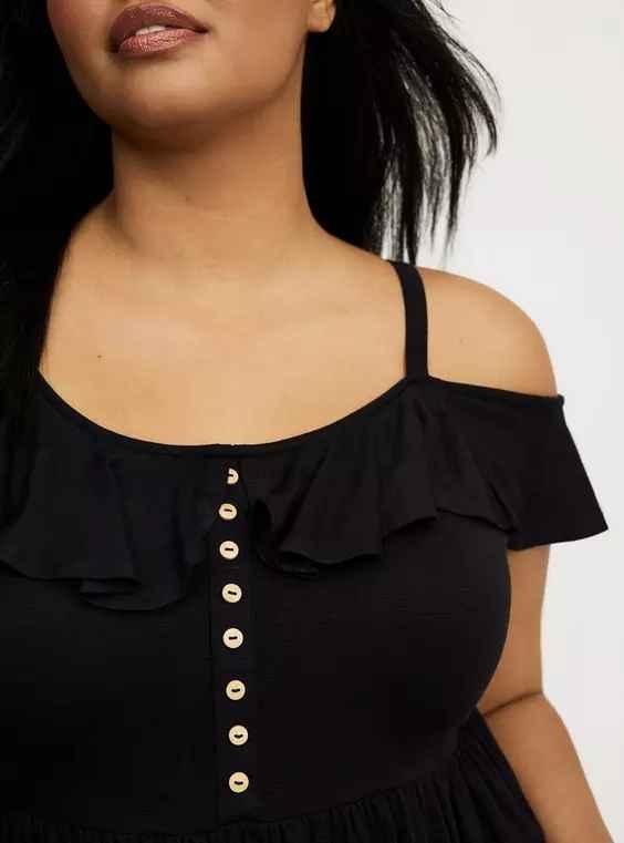 Torrid Off the Shoulder Baby Doll Top - Size 2 - photo 4