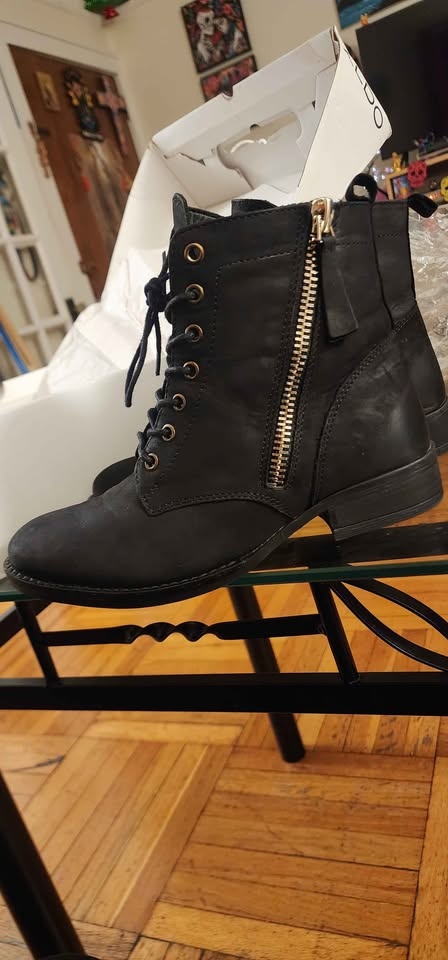 Aldo Women's Combat Leather Boots - photo 3