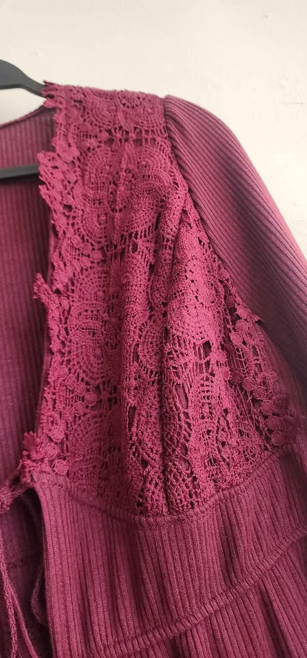 Shein Elegantrix Women's Deep V-neck Lace Party Dress - photo 3