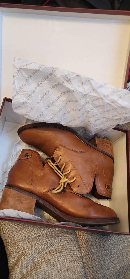 Kangnai Women's Casual Leather Ankle Boots - photo 4