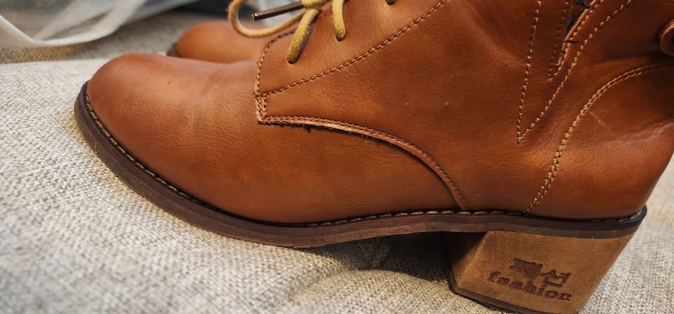 Kangnai Women's Casual Leather Ankle Boots - photo 5